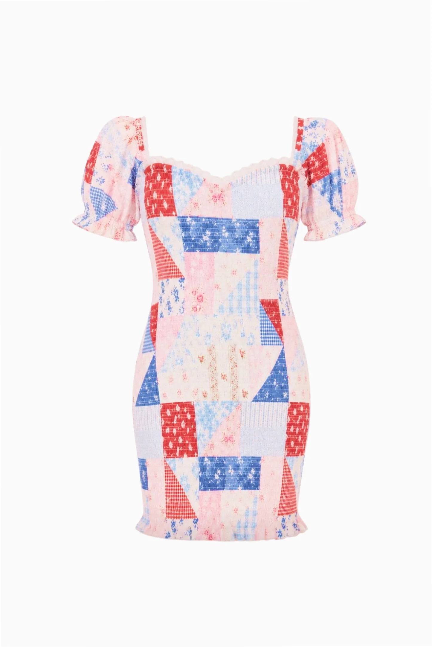 Tween Solier Patchwork Mini Dress - Image 4