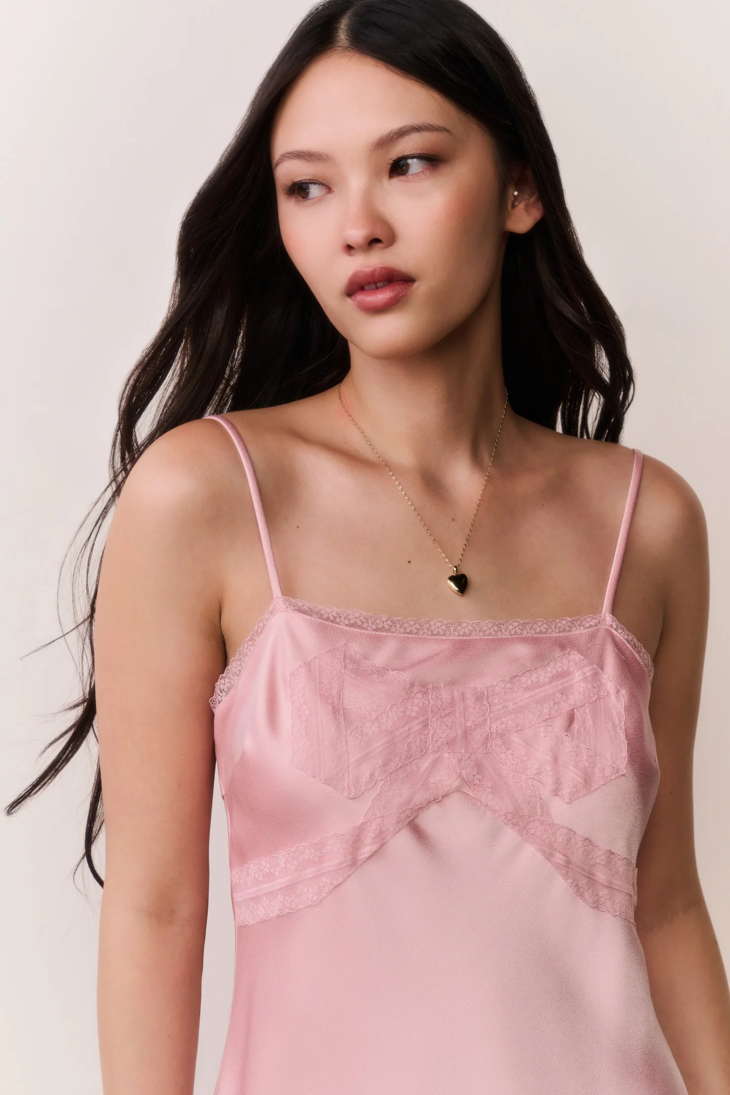 Mirelis Lace Bow Crepe Mini Dress - Image 2