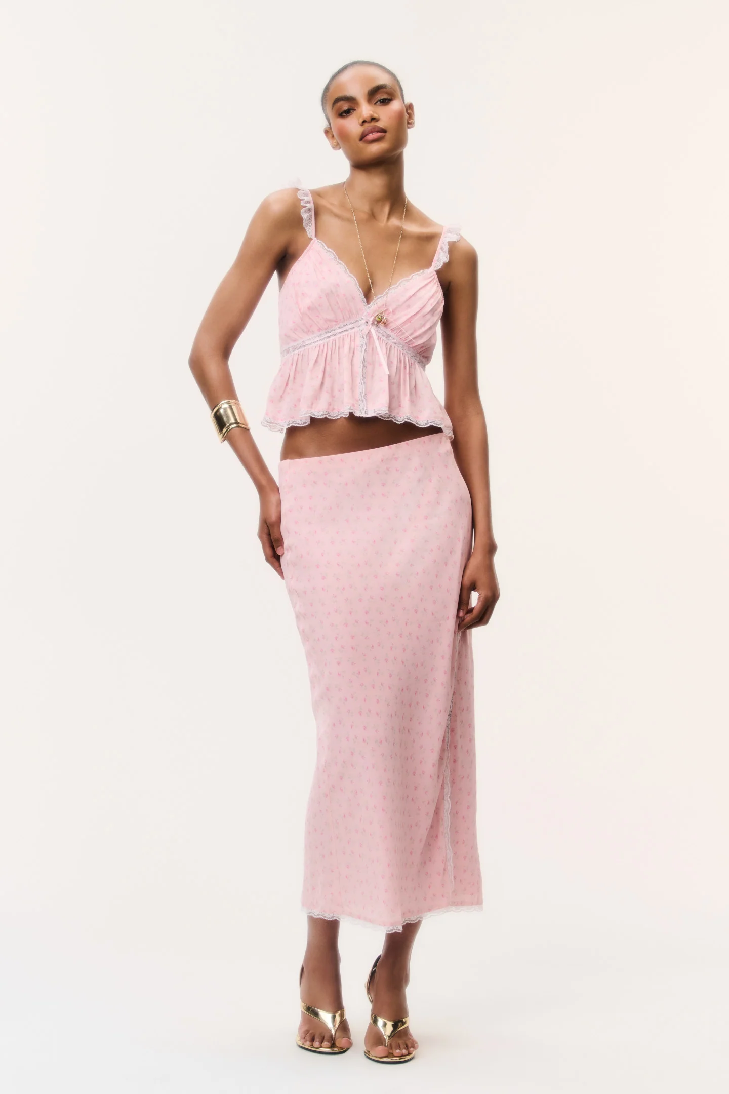 Nicoleta Floral Crepe Top - Image 2