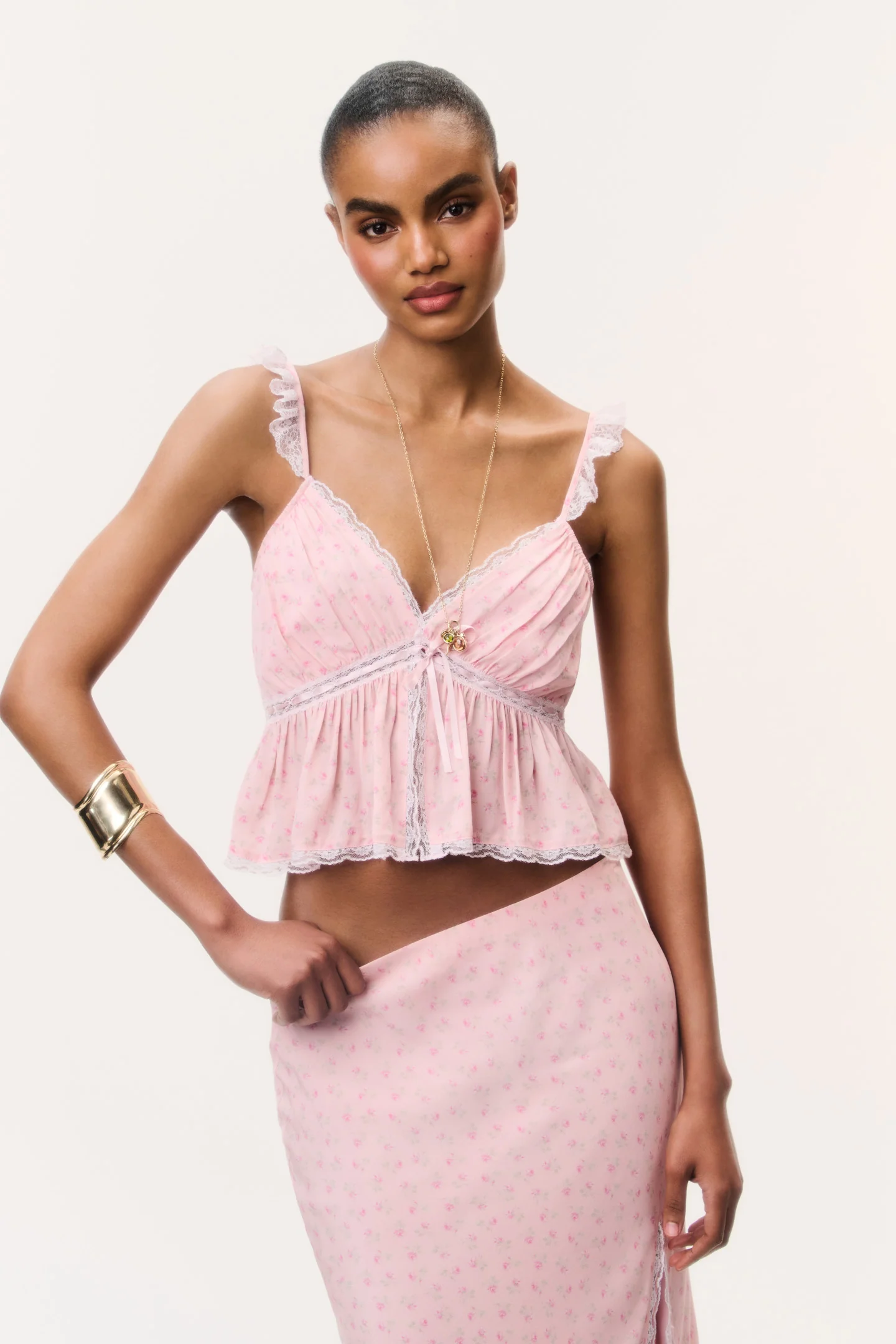 Nicoleta Floral Crepe Top - Image 3