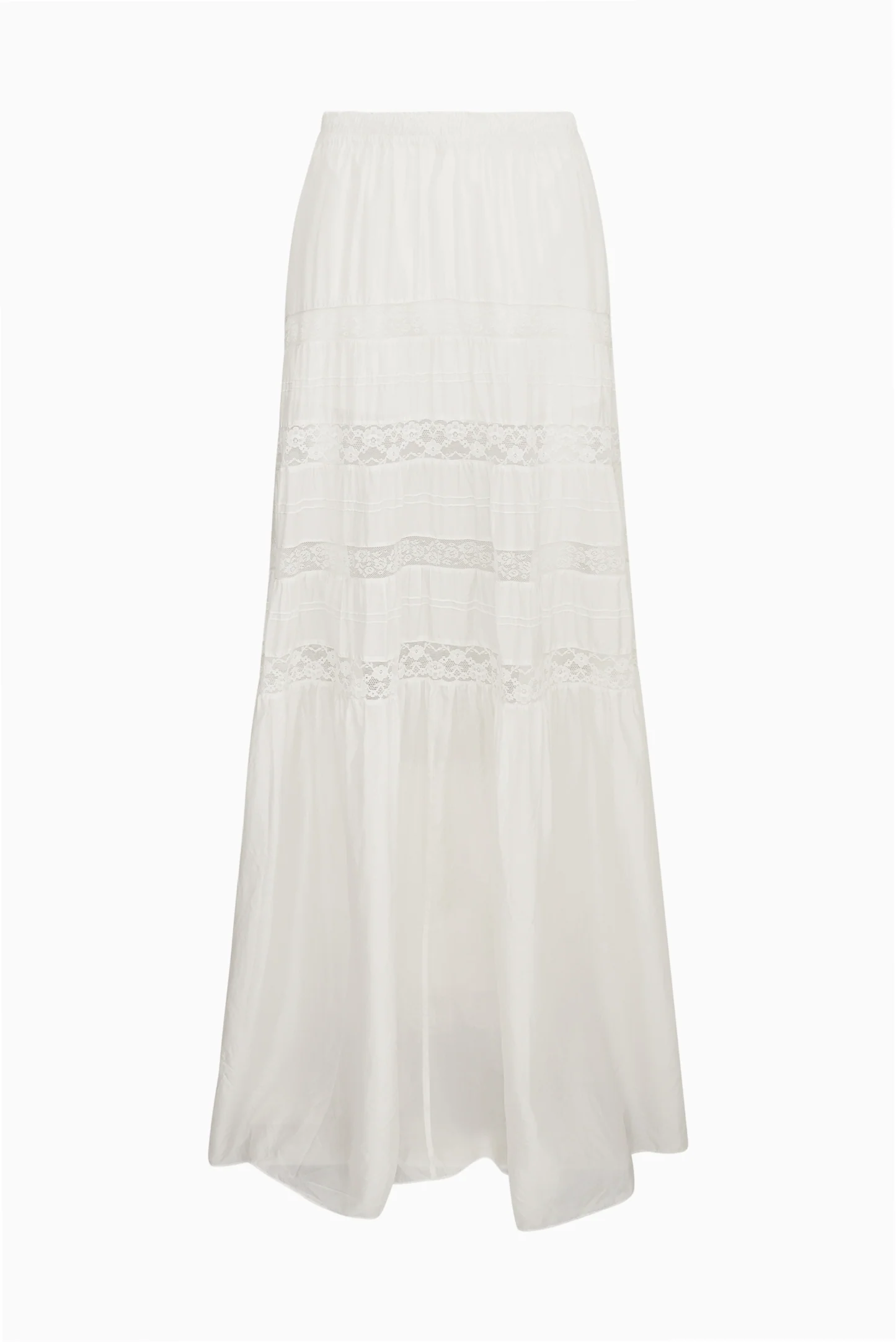 Nivine Silk Lace Maxi Skirt - Image 4