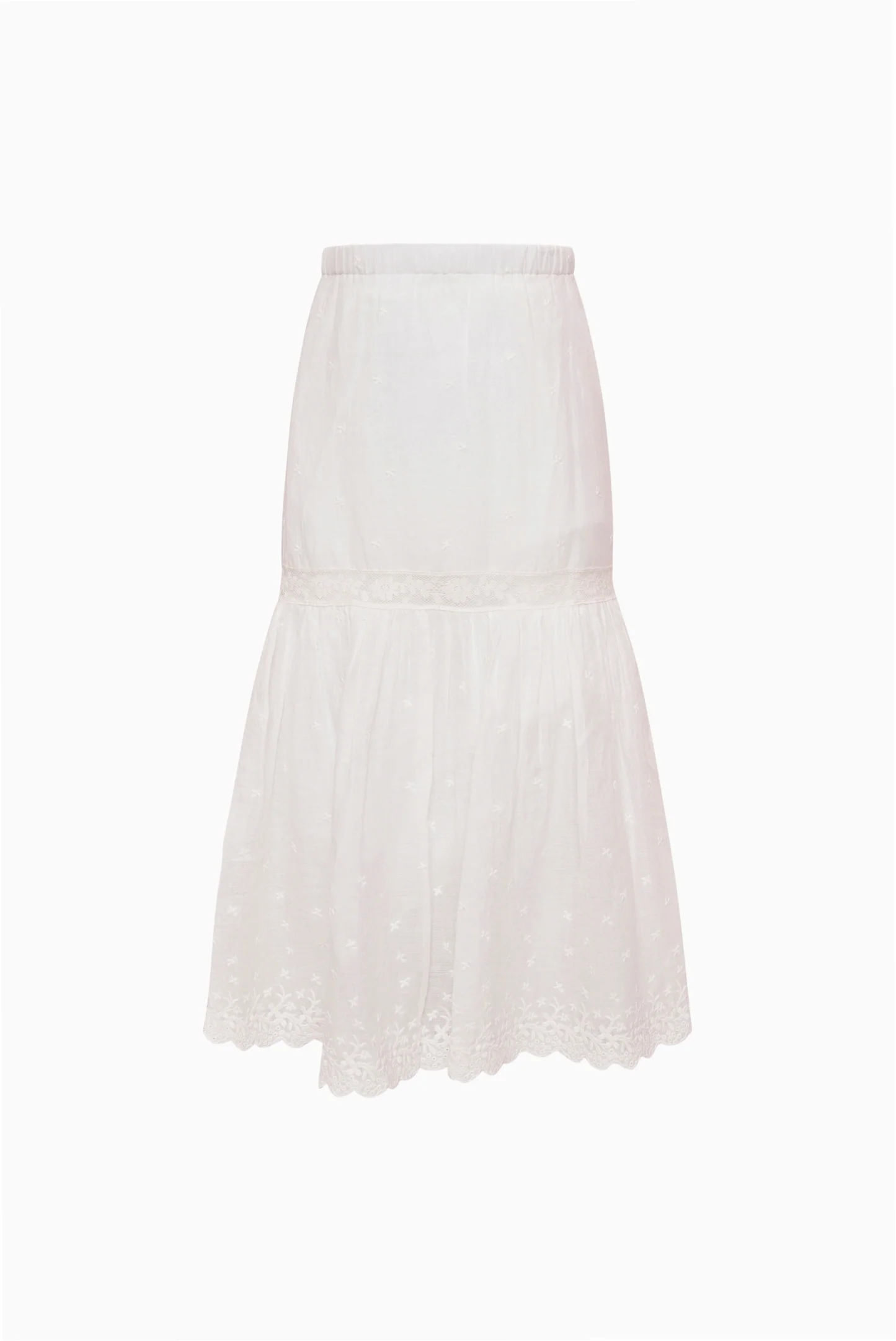 Little Girls Cotton Lace Norael Skirt - Image 4