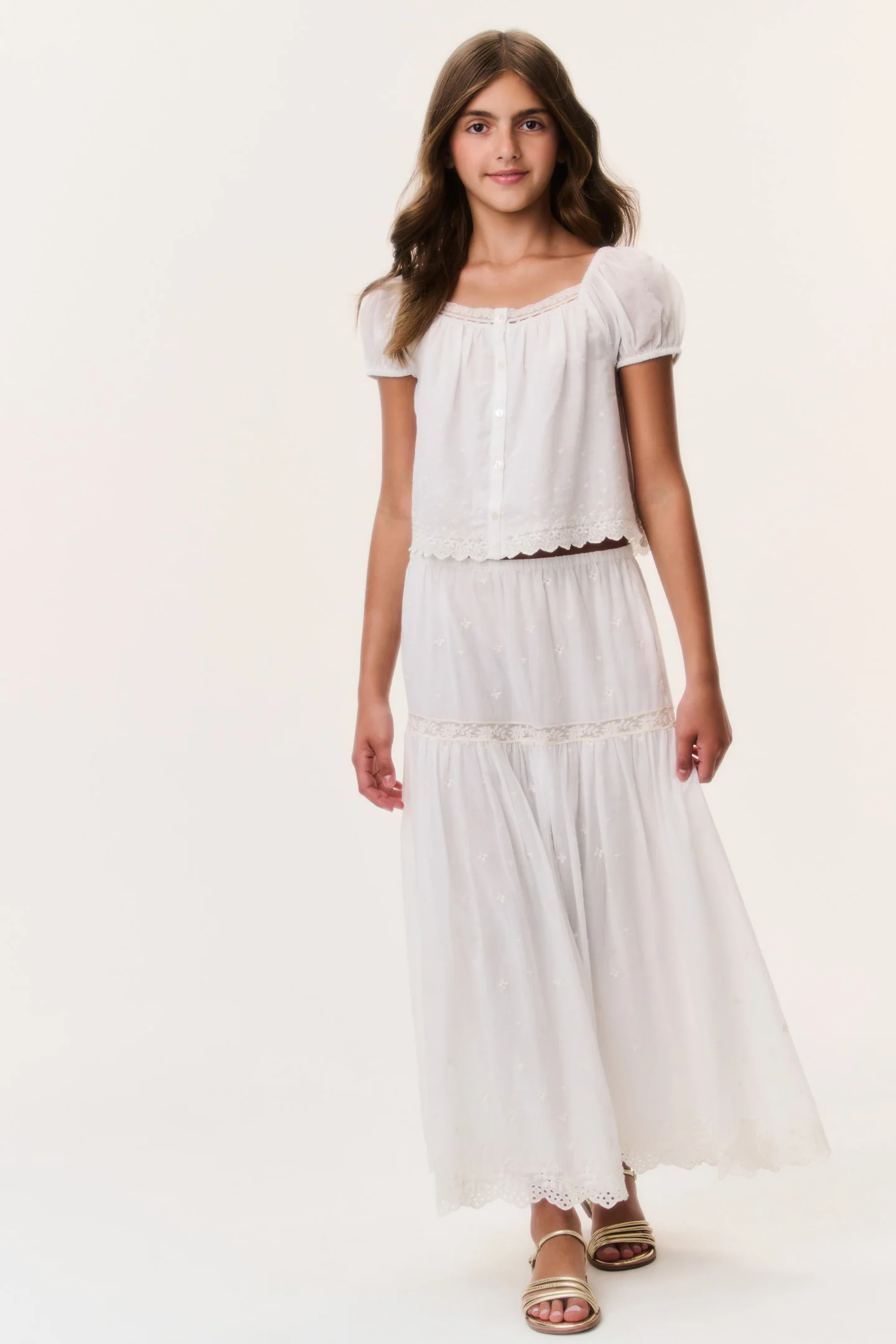 Tween Cotton Lace Norael Skirt - Image 2