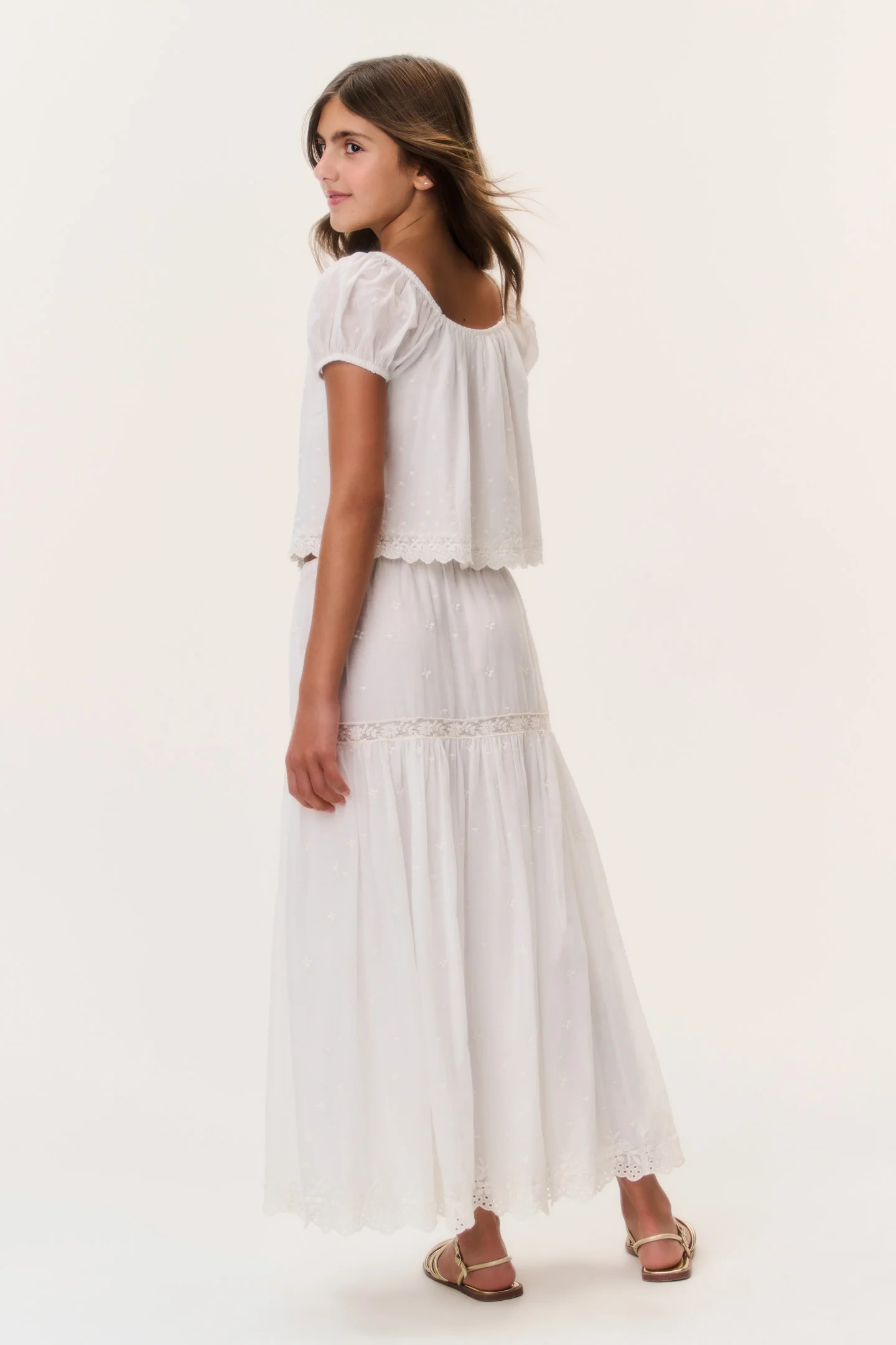 Tween Cotton Lace Norael Skirt - Image 4