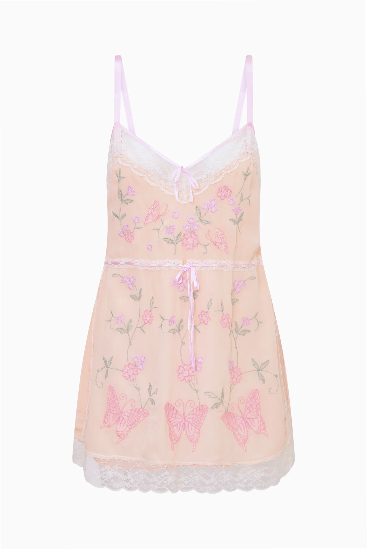 Nouvelle Embroidered Butterfly Mini Dress - Image 7