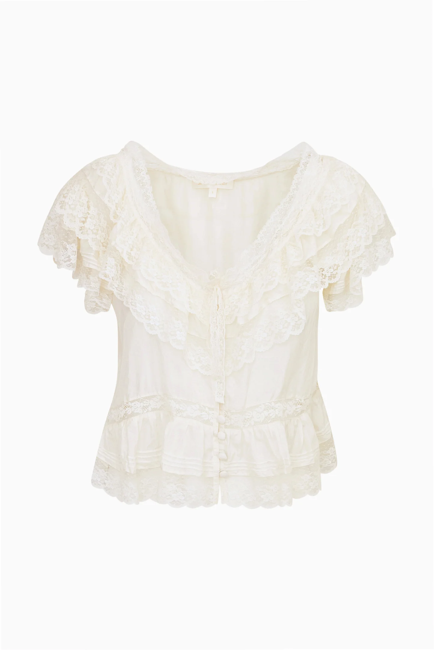 Persine Silk Ruffle Top - Image 6