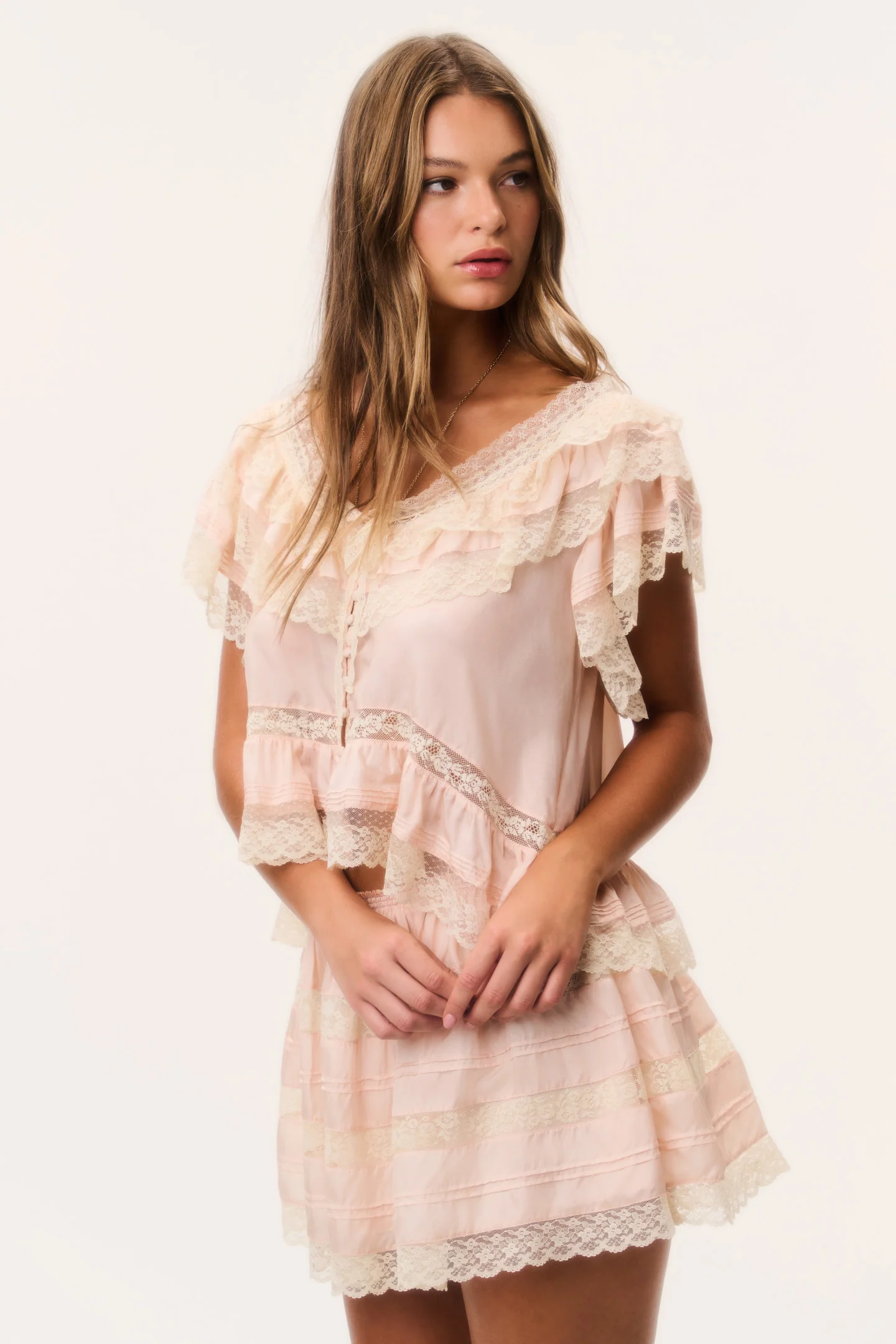 Persine Silk Ruffle Top - Image 8