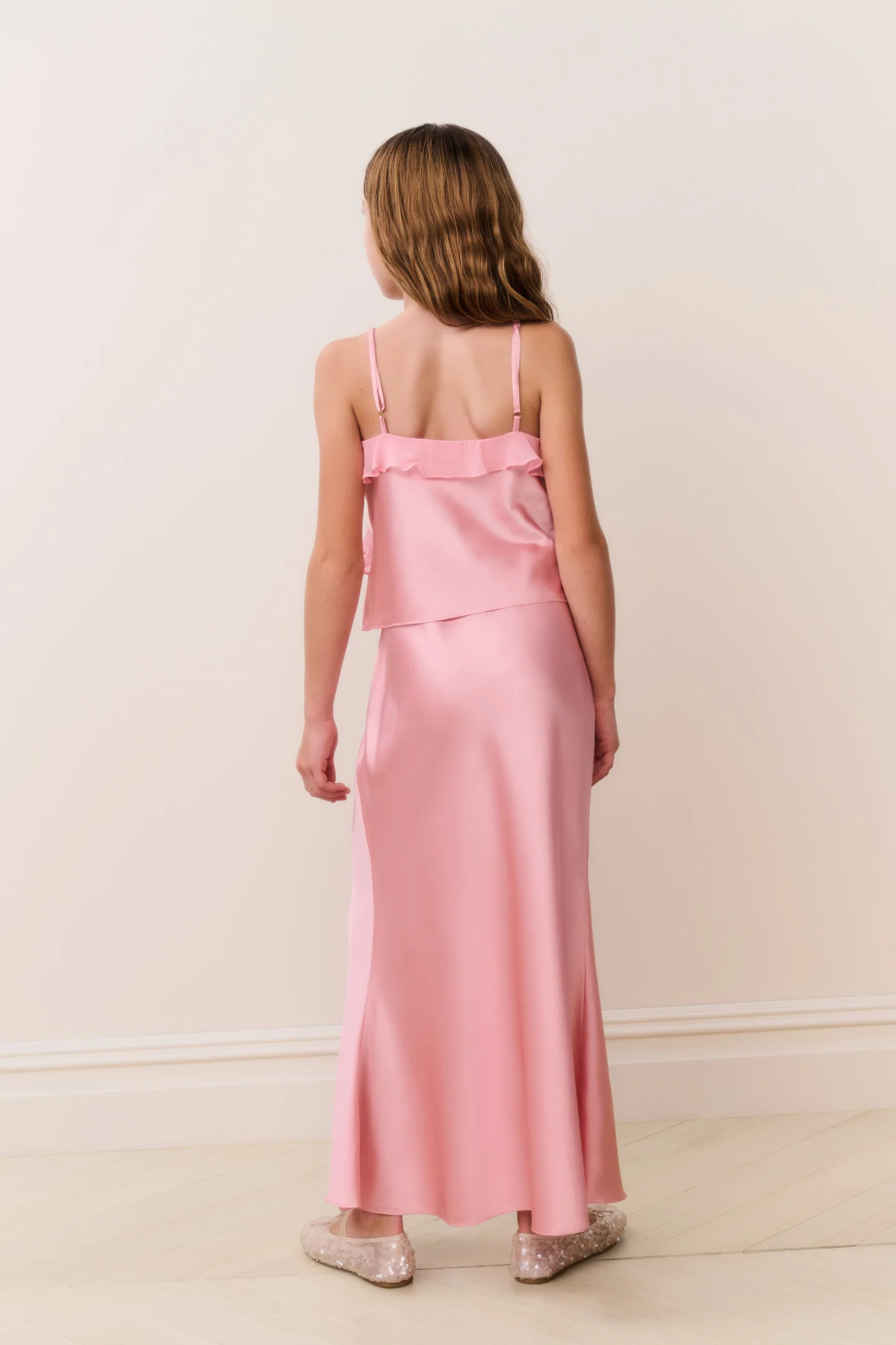 Tween Thyme Charmeuse Maxi Skirt - Image 3