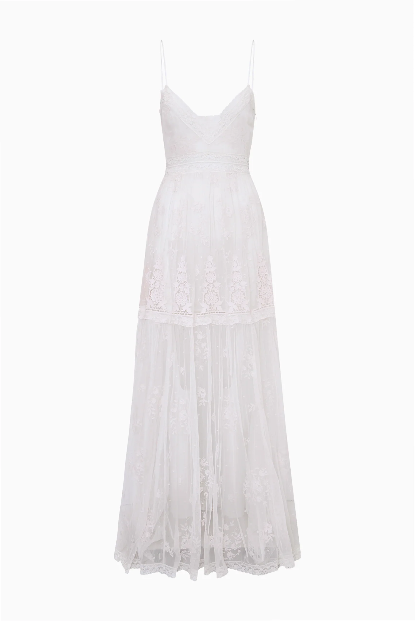 Valmy Embroidered Tulle Maxi Dress - Image 8