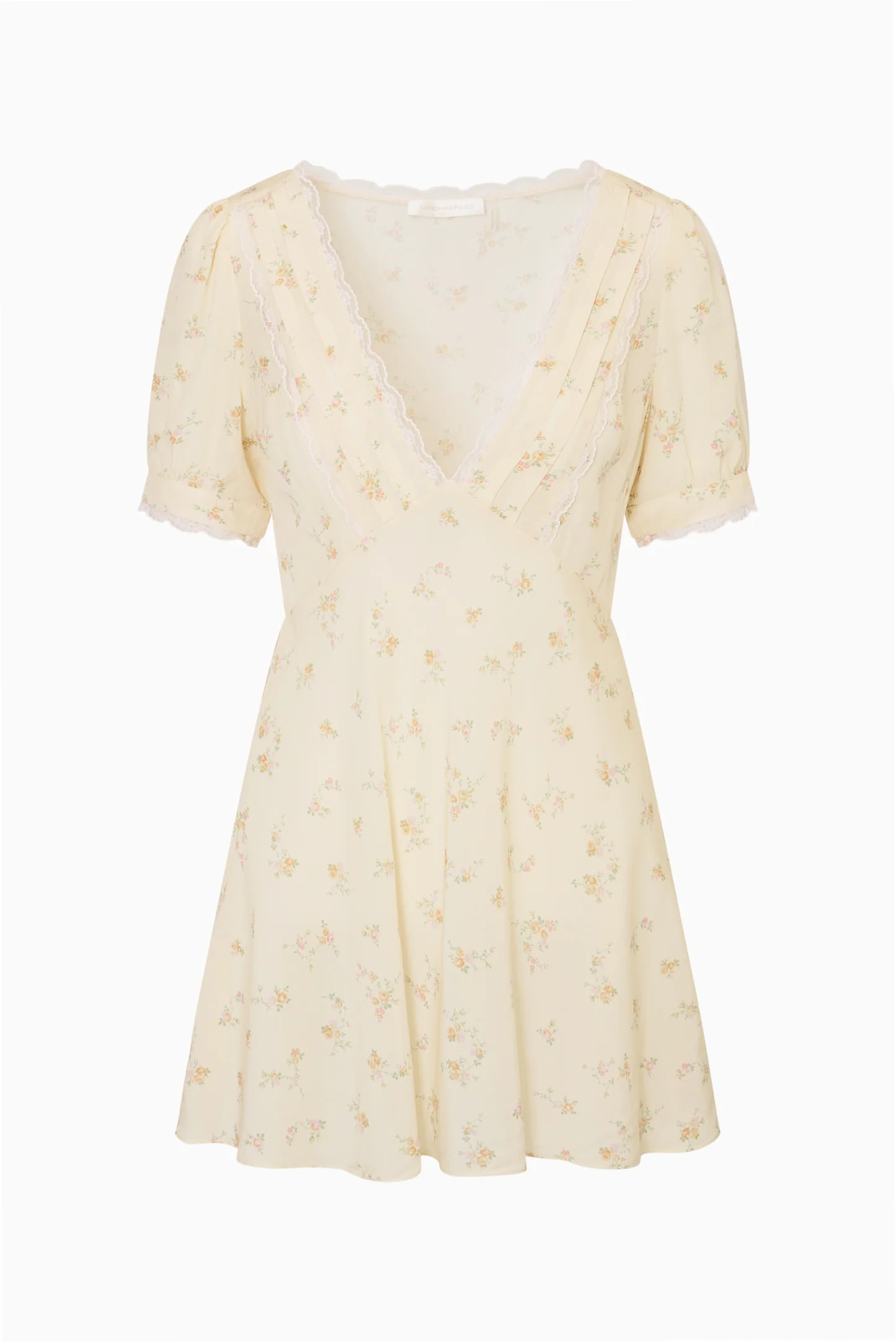 Yasmin Floral Lace-Trimmed Mini Dress - Image 5