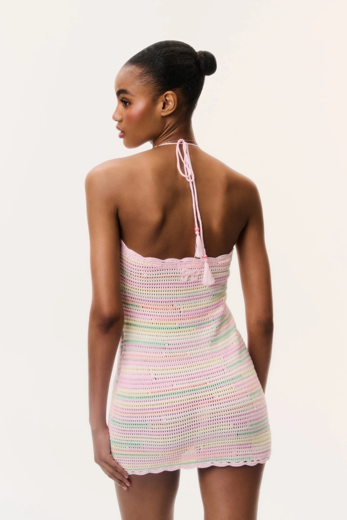 Zoa Cotton Crochet Mini Dress - Image 5