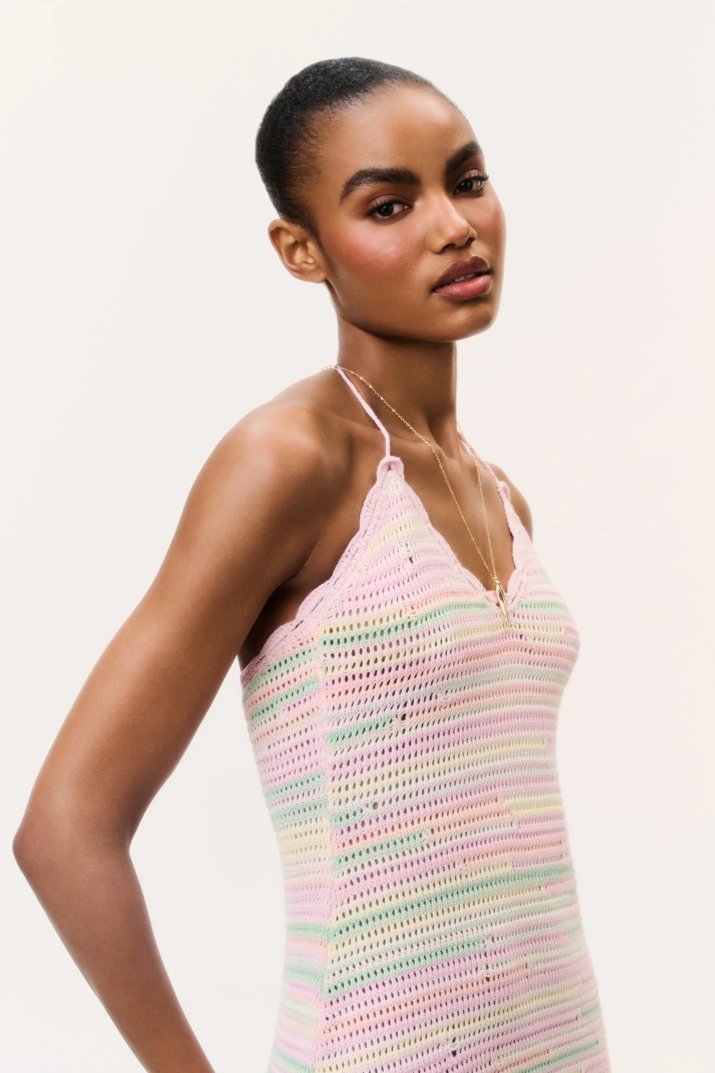 Zoa Cotton Crochet Mini Dress - Image 6